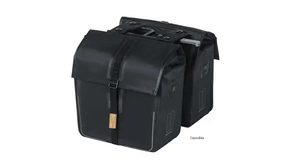 Basil Urban dry Double pyörälaukku MIK-kiinnityksellä