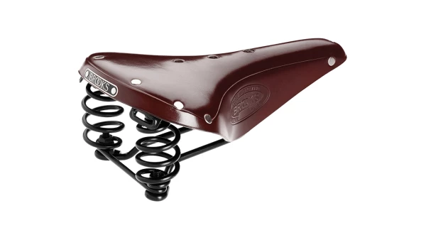 Brooks Flyer jousitettu nahkasatula - Ruskea