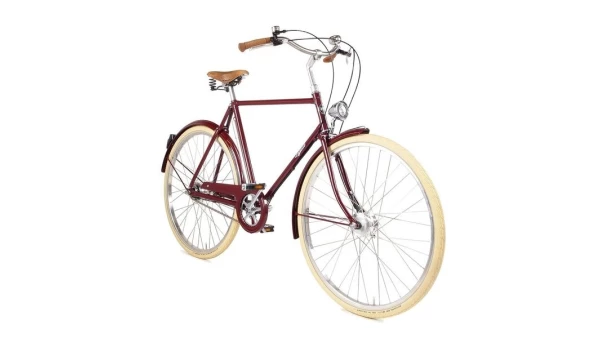 Pashley Briton miesten teräsrunkoinen pyörä Oxblood Red
