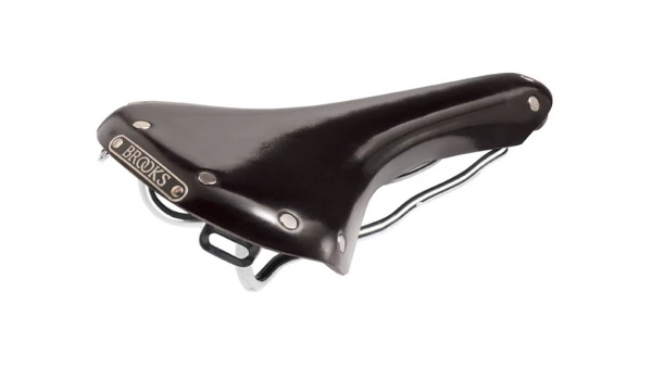 Brooks B15 Swallow nahkasatula - Musta