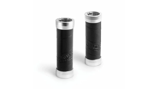 Brooks Slender nahkaiset gripit-Musta 130-130