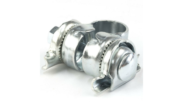 Lepper perinteinen satulan kiinnike yksittäisille kiskoille - hopea