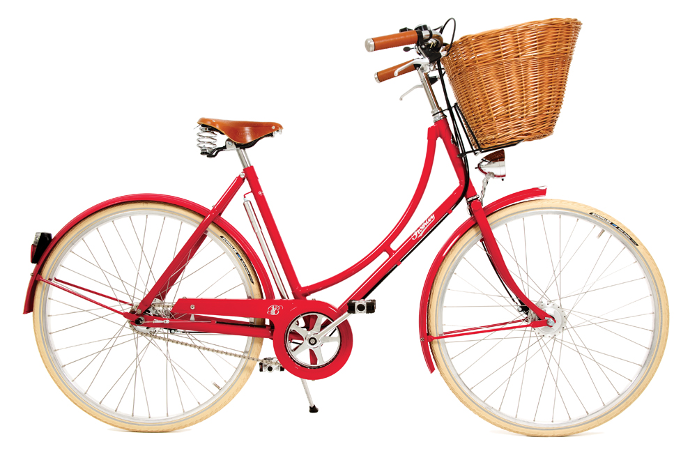 Pashley Britannia naisten pyörä - punainen