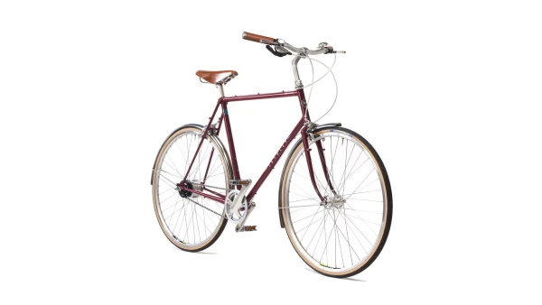 Pashley Countryman teräsrunkoinen retkipyörä Burgundy
