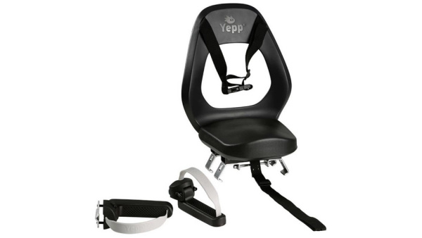 Yepp Junior Budget - Musta lasten istuin tavaratelineelle