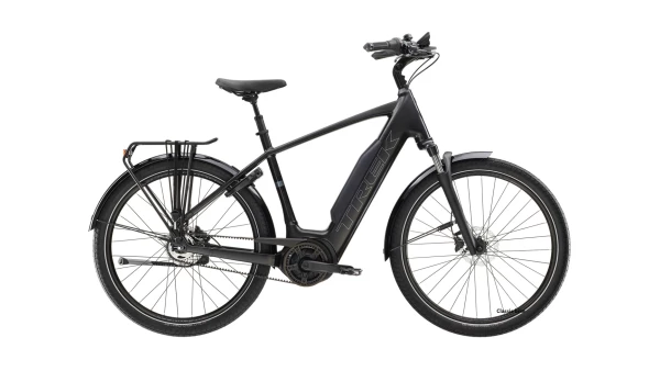 Trek District+ 4 Hihnavetoinen Sähköpyörä Black Satin 725Wh