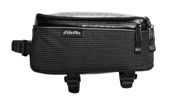 Electra Frame bag with phone pocket - musta heijastava