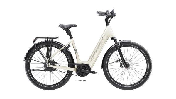 Trek District+ 5 Lowstep Hihnavetoinen Sähköpyörä Supernova 545Wh