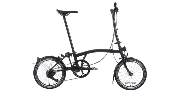 Brompton Taittopyörä P Line Urban Black Metallic High
