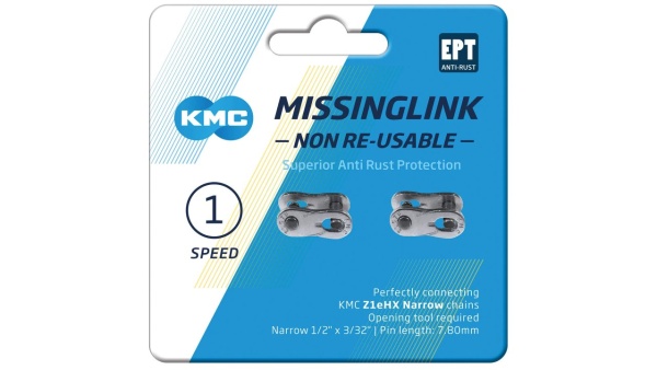 KMC Missinglink EPT Z1eHX narrow ketjuliitin 1v