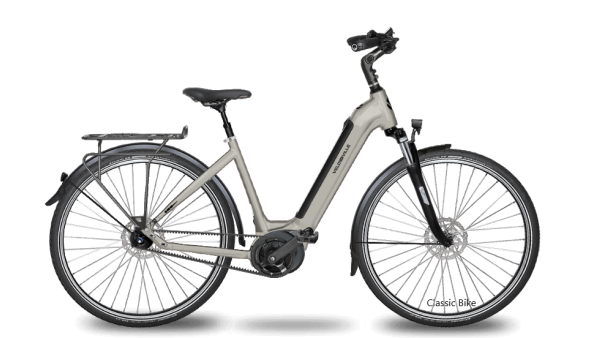 Velo de Ville AEB 890 Pure hihnavetoinen sähköpyörä - Crystal Pearl Mat