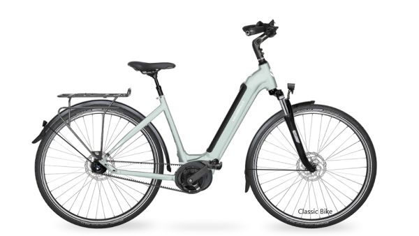 Velo de Ville AEB 890 Pure hihnavetoinen sähköpyörä - Ice Blue Gloss