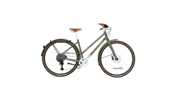 Pashley Pathfinder E sähköpyörä Step through Ash Green