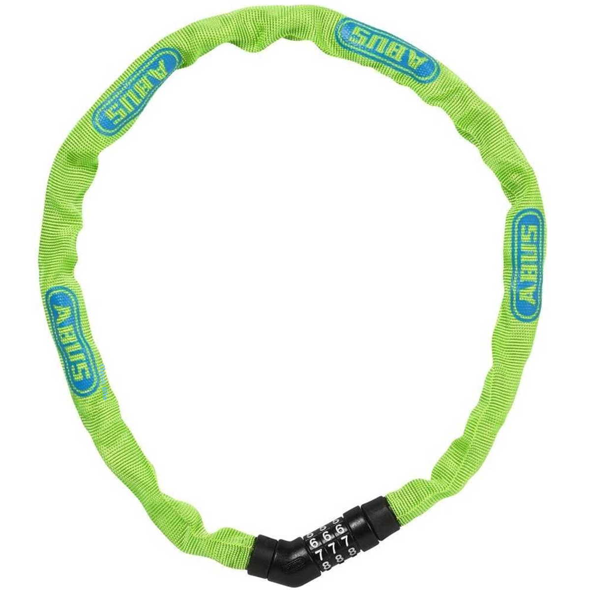 Abus ketjulukko 4804C numerokoodilla, lime | Classic Bike pyöräkauppa